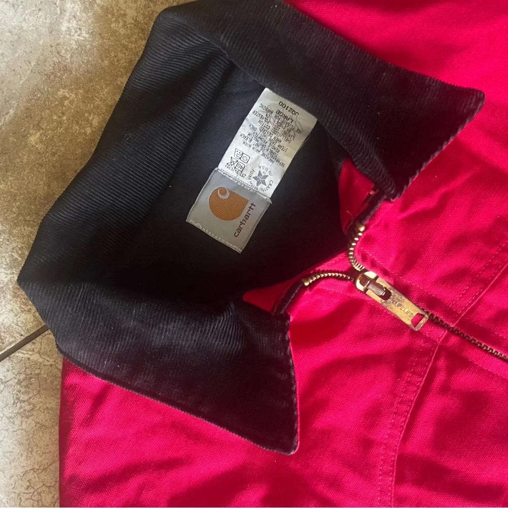 Carhartt Men's Vintage Red 1997 Santa Fe Jacket Insulated Lined Size Large - Picture 3 of 6